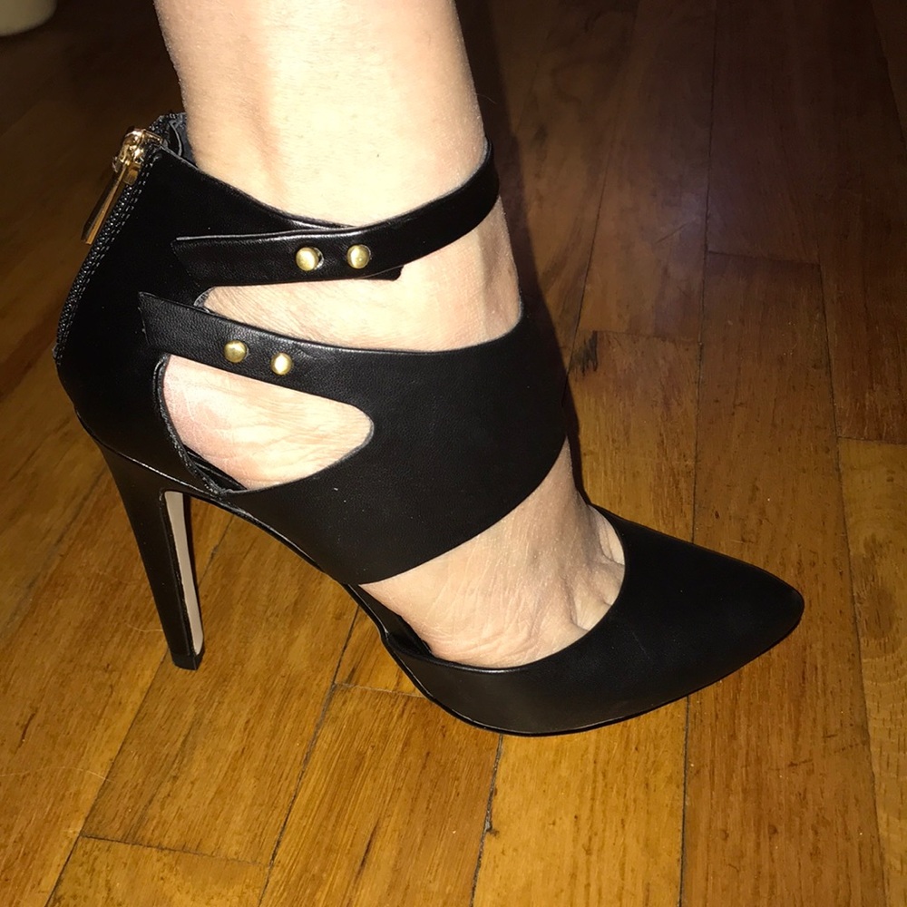 Black strapped Heels